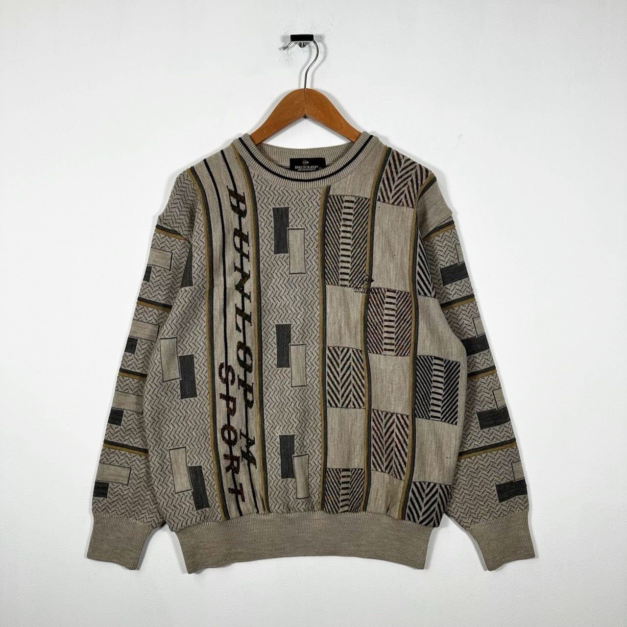 Vintage 90s Dunlop Motorsport Knit Sweater SouthmeadAndCo