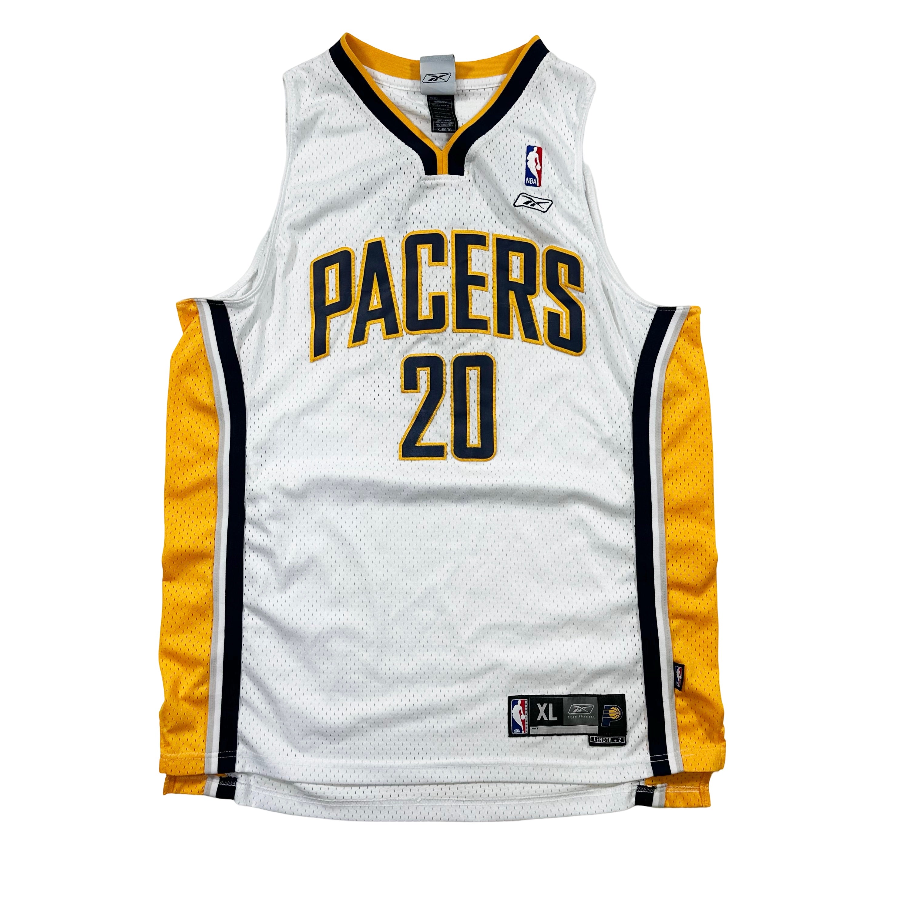 Vintage Reebok NBA Indiana Pacers 20 Jones Basketball Jersey