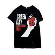 00s Green Day American Idiot Graphic T Shirt - Small