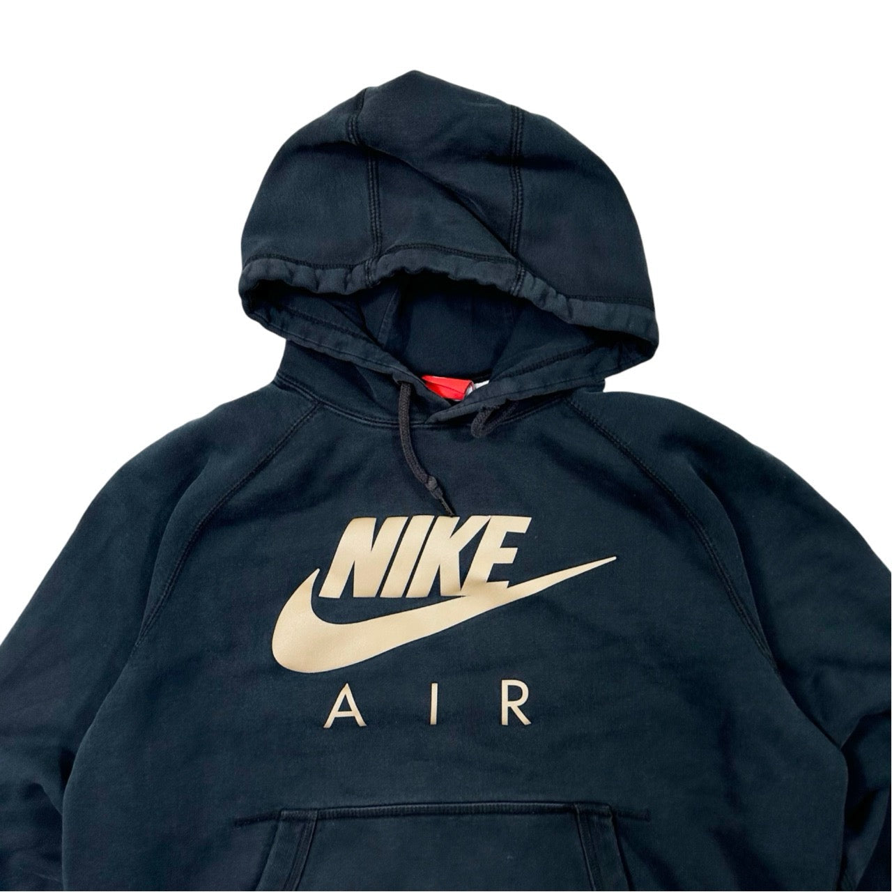 Authentic Nike Air Spellout Heavy Print Hooded Sweater - Large