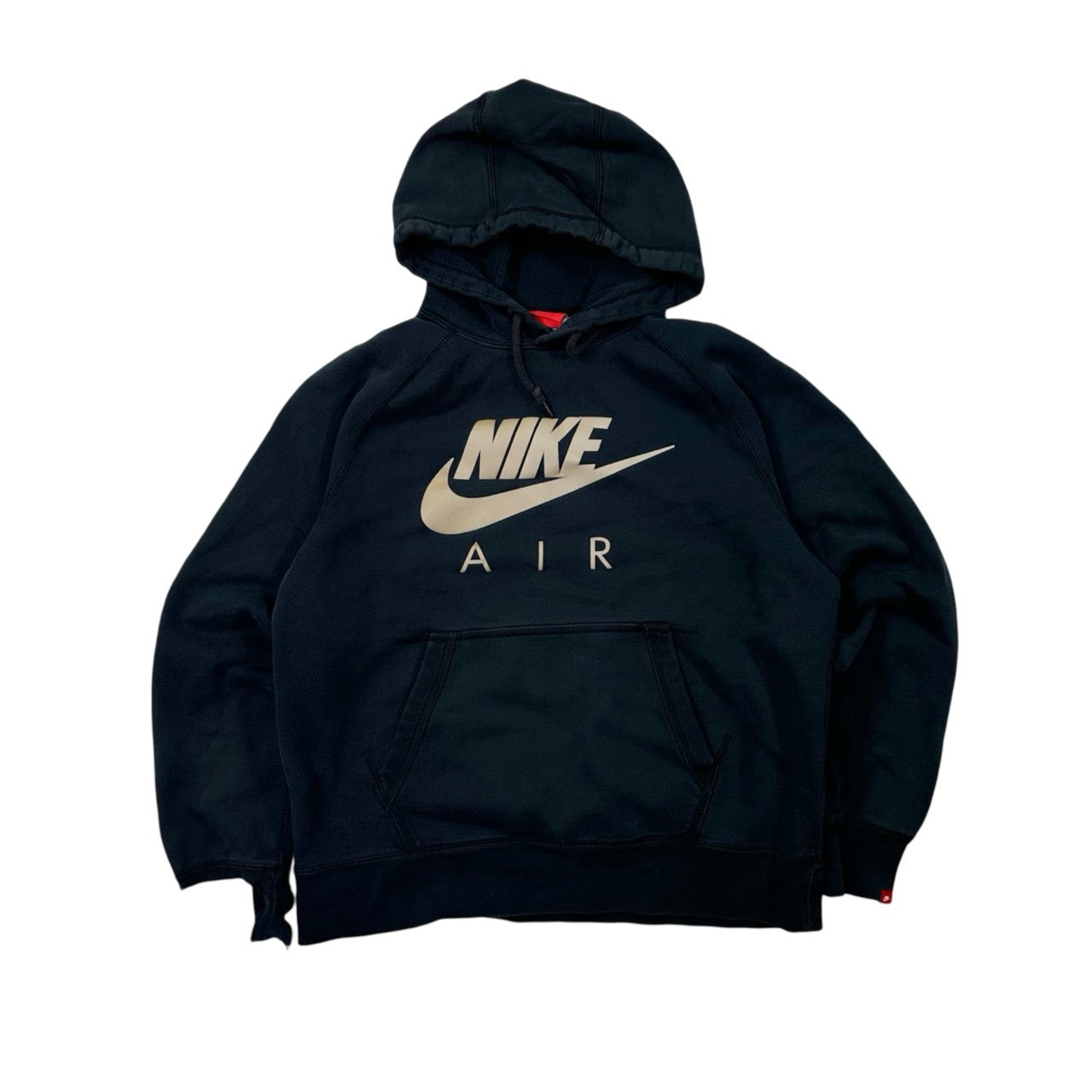 Authentic Nike Air Spellout Heavy Print Hooded Sweater - Large