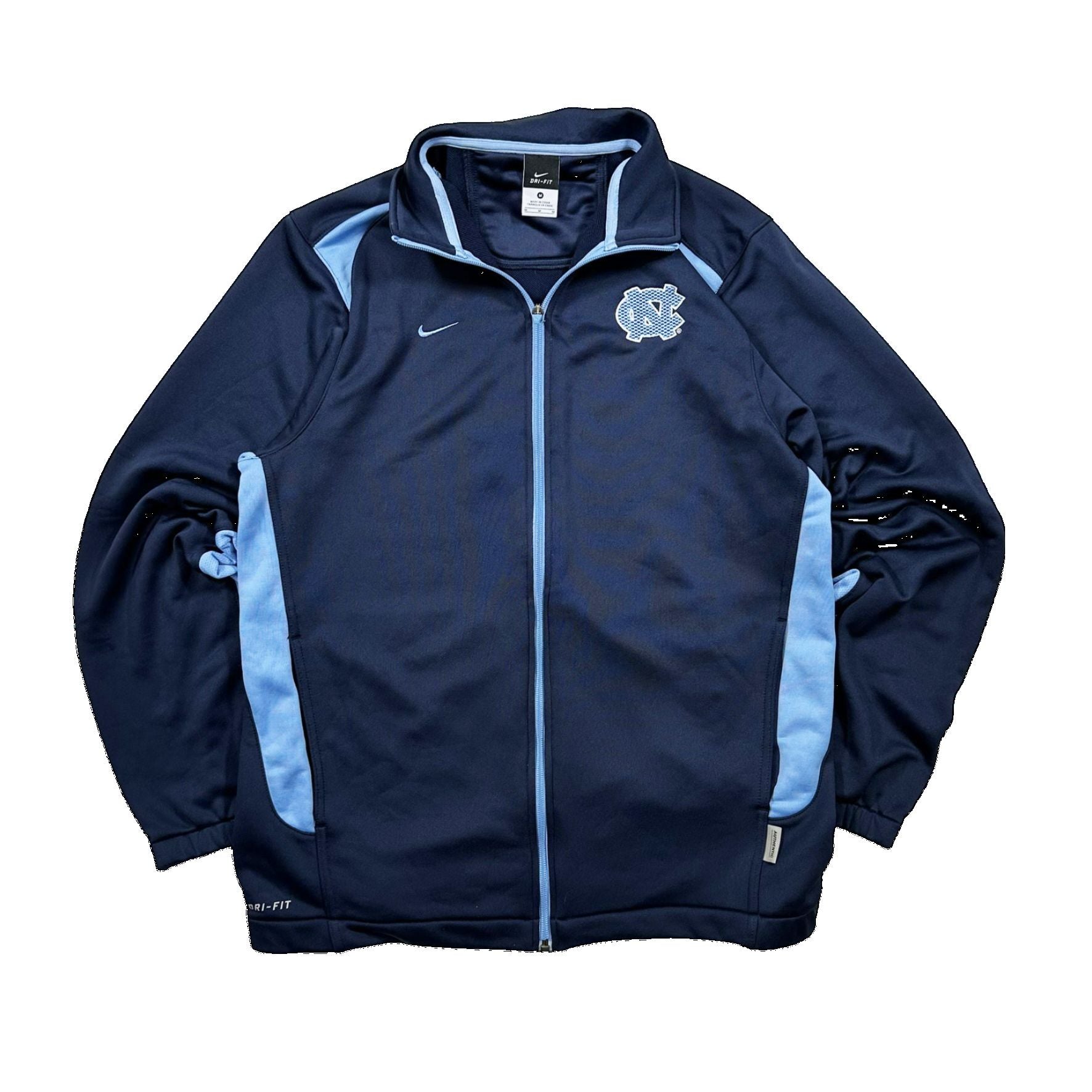 Authentic Nike Carolina Tar Heels Zip Up Track Jacket - Medium