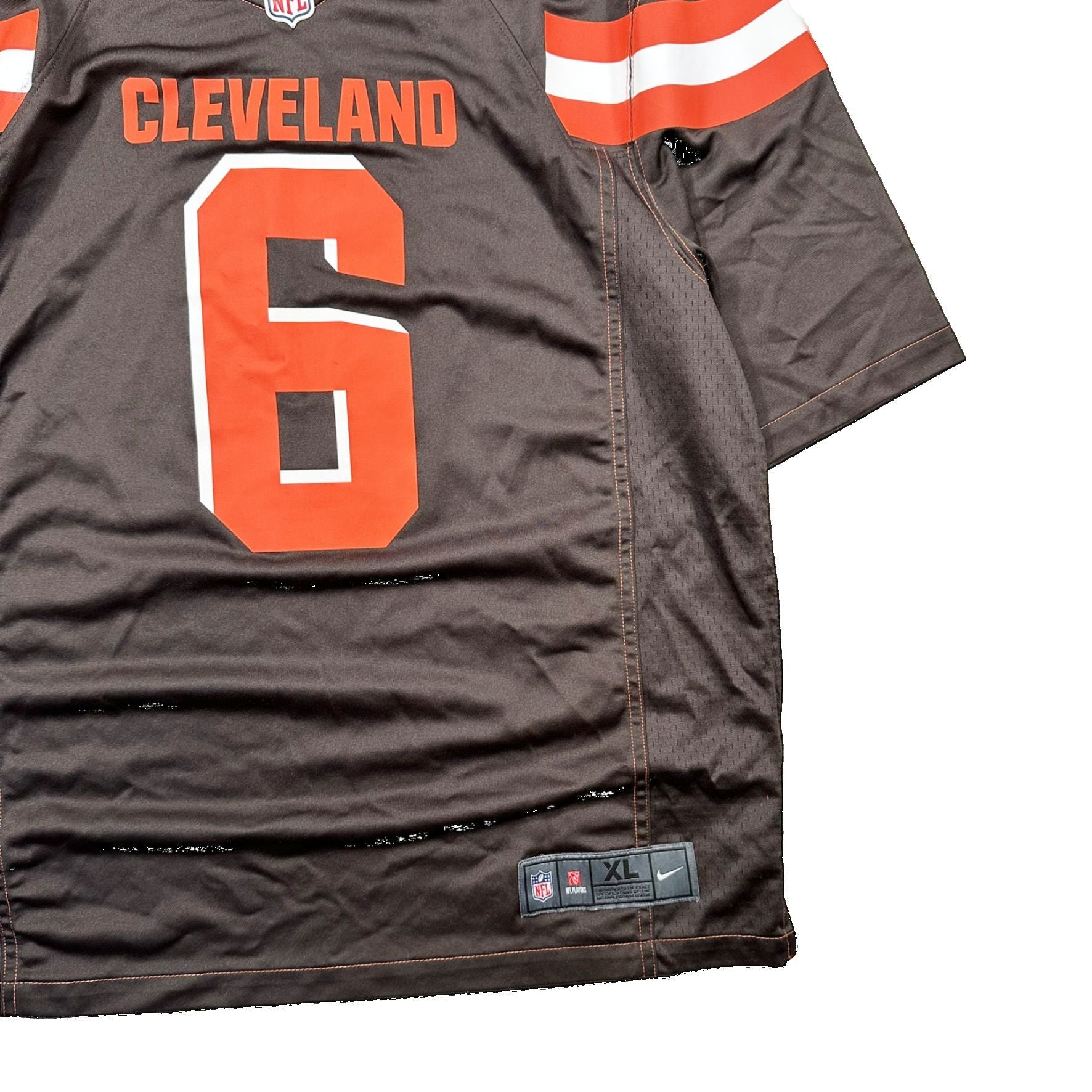 Authentic Nike Cleveland Browns #6 Baker Mayfield Football Jersey - Extra Large