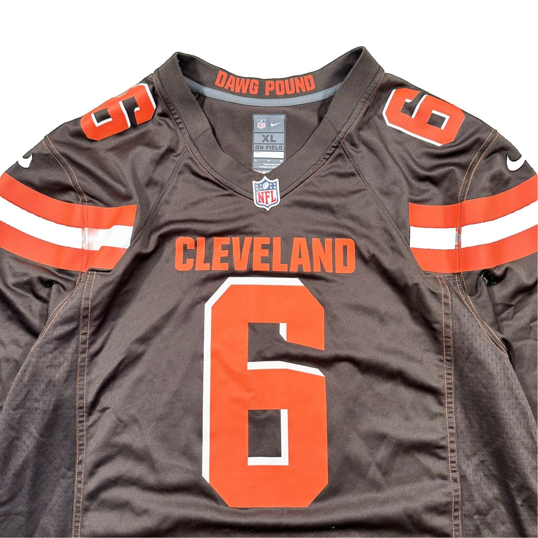 Authentic Nike Cleveland Browns #6 Baker Mayfield Football Jersey - Extra Large