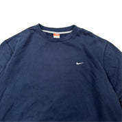 Authentic Nike Dark Blue Swoosh Crewneck Sweater - Double Extra Large