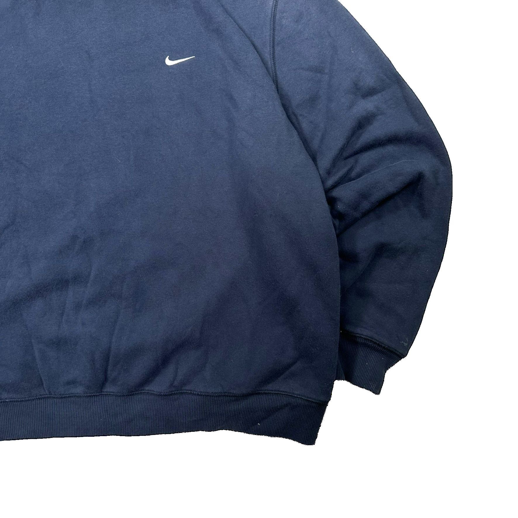 Authentic Nike Dark Blue Swoosh Crewneck Sweater - Double Extra Large