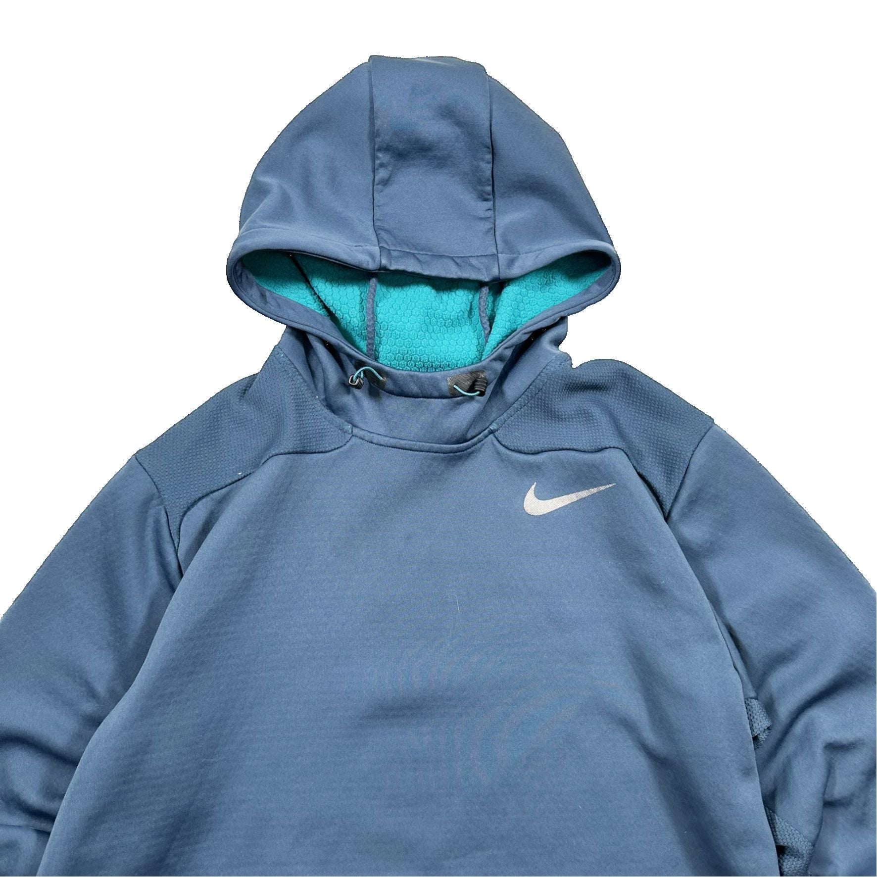 Authentic Nike THermal Fit Blue Pullover Hoodie Sweater - Large