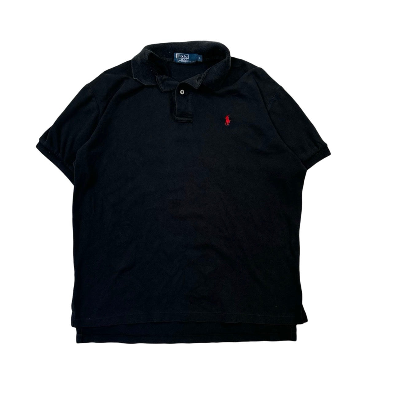 Authentic Polo Ralph Lauren Black Golf Polo Shirt - Large