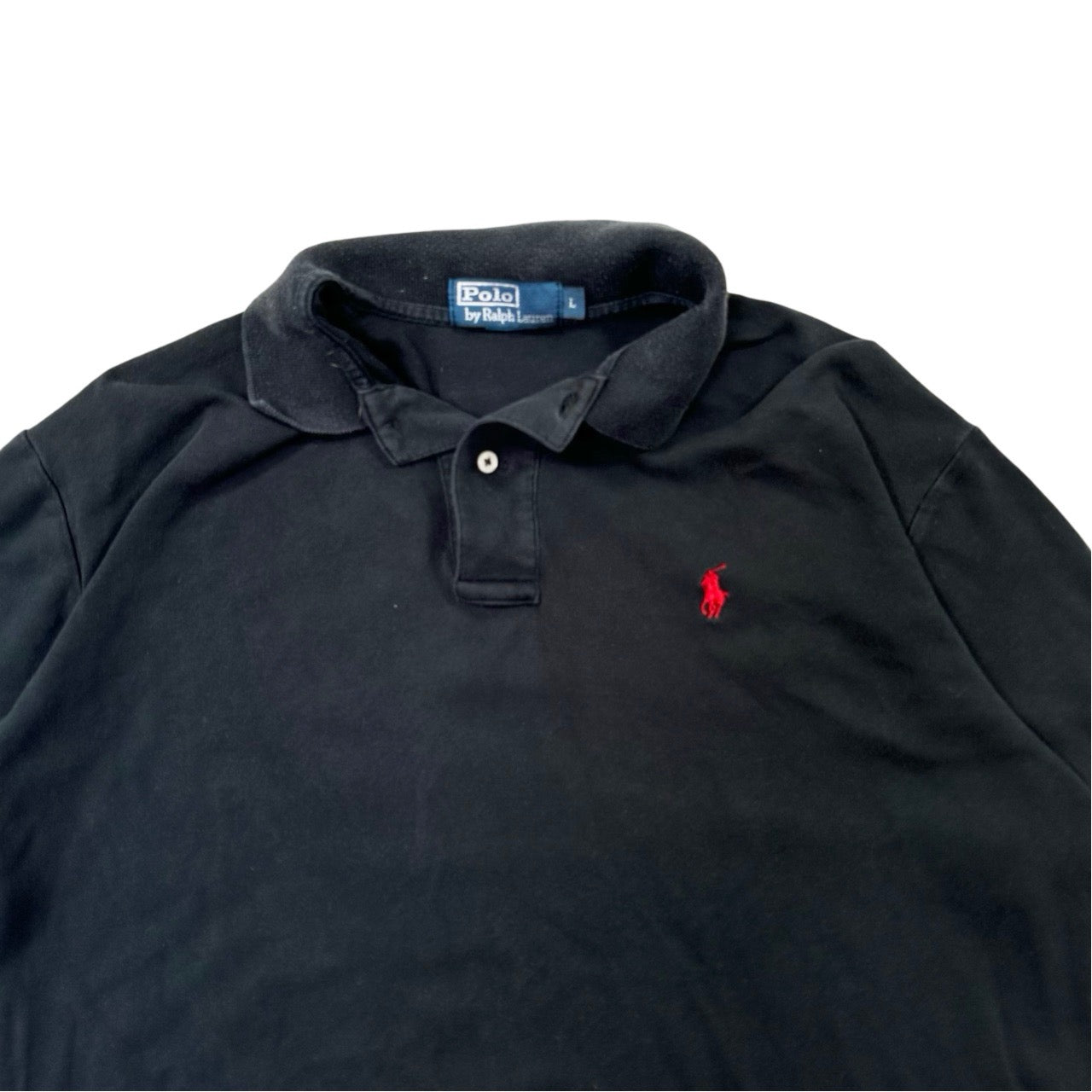 Authentic Polo Ralph Lauren Black Golf Polo Shirt - Large