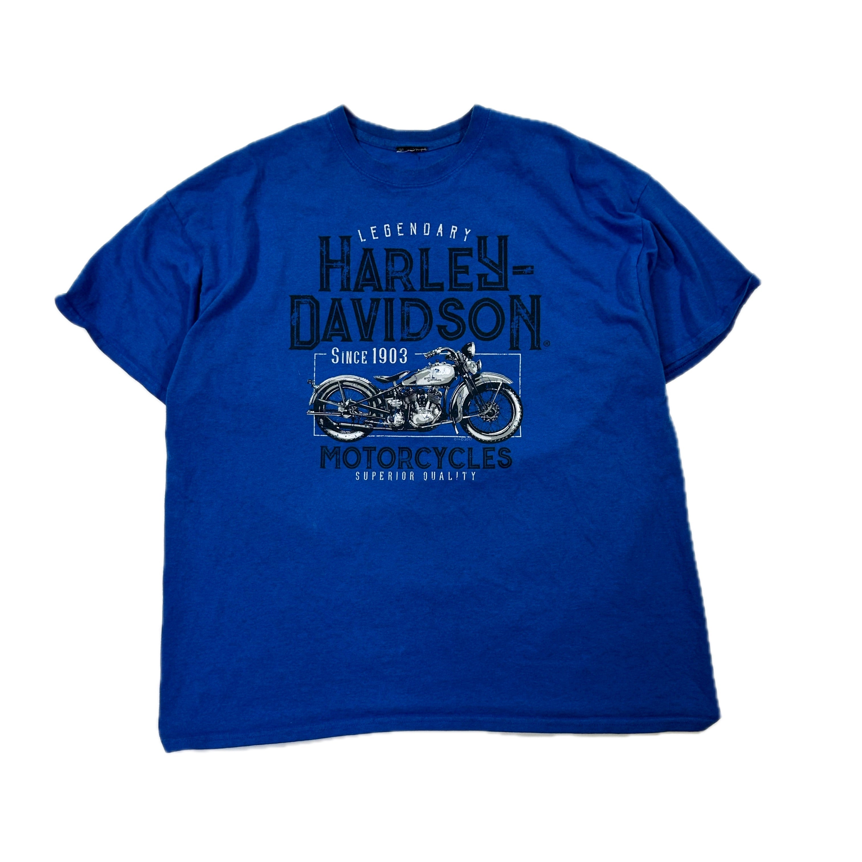 Harley Davidson Big Barn Big Print Graphic T Shirt - Extra Large