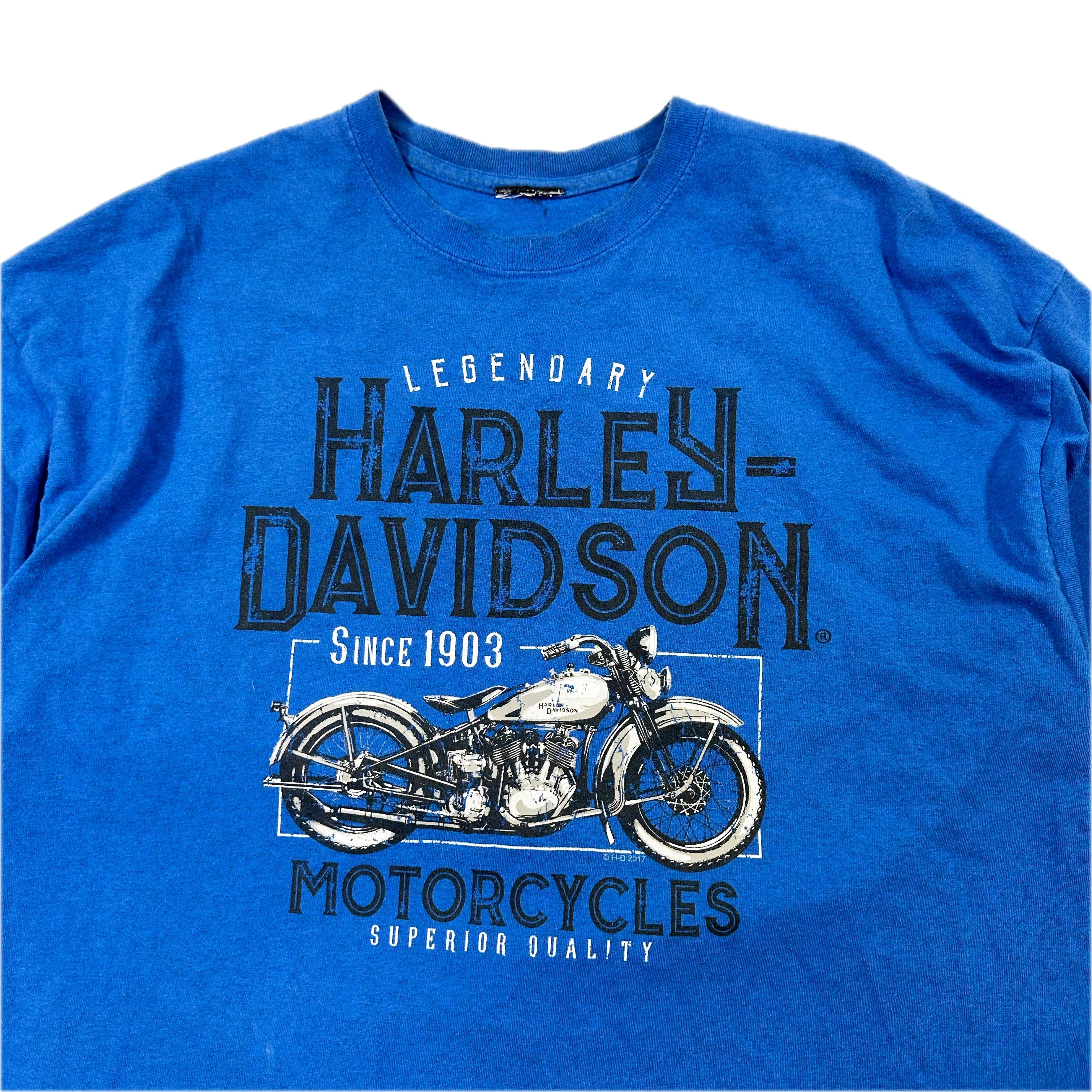 Harley Davidson Big Barn Big Print Graphic T Shirt - Extra Large