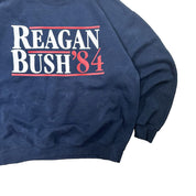 Reagan Bush 84 Big Print Throwback Graphic Sweater - Large