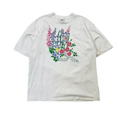 Vintazge 90s Single Stitch Atlantic Canada Wildflowers Nature Graphic T Shirt - Large