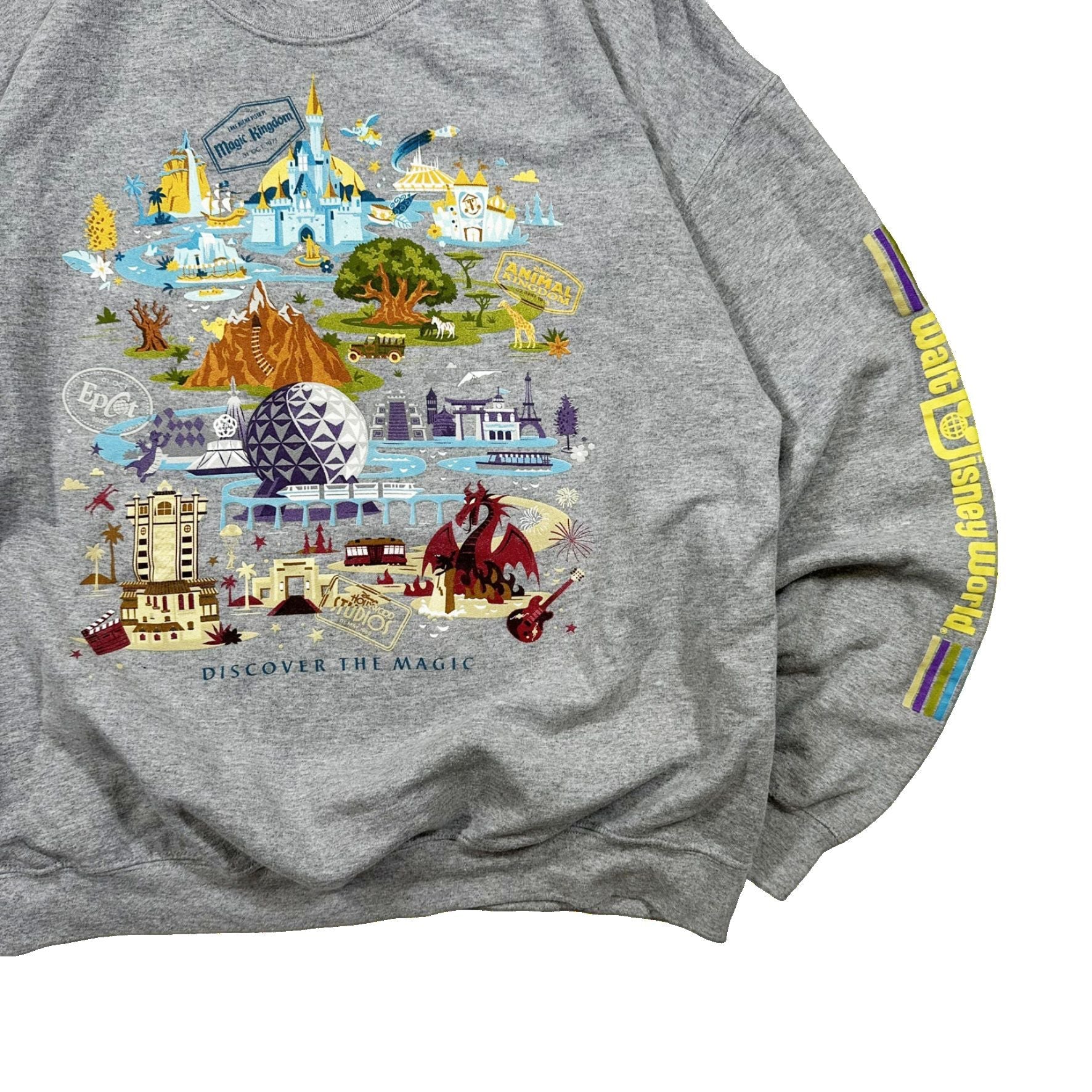 Walt Disney World Map Graphic Sweater - Extra Large